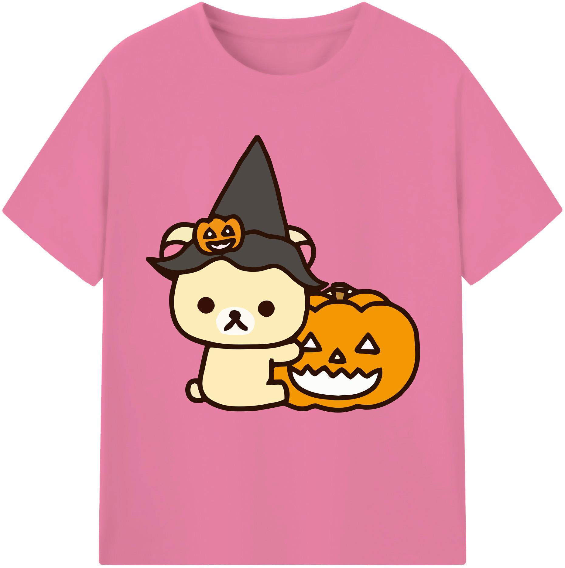 （画像用） リラックマ リラックマ キイロイトリ Rilakkuma Korilakkuma Kiiroitori 綿100％半袖Tシャツ（フロントプリント）